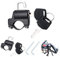 2 Pezzi Casco Moto Serratura di Sicurezza, Manubrio Casco Moto Serratura Lucchetto con 4 Chiavi Universale Casco Moto Serratura Casco Moto Serratura Casco Moto Accessori Casco Casco Serratura