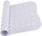 MOONLIGHT20015 Shower Bath Mat Non Slip Anti Mould & Mildew with Strong Suction Cups Grip and Drain Holes Soft Rubber Shower Mats - PVC Bathroom Mat Machine Washable (100x40cm, White)