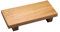 Milageto Soporte de Pedestal de Madera, Bandeja con Patas, Soporte para jarrón, Bandeja de jabón rústica, Elevador de Madera para Fregadero, mostrador de