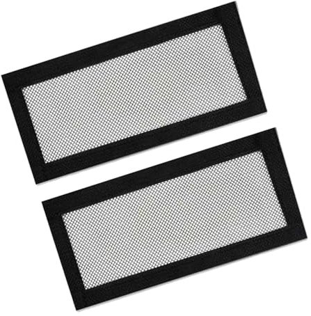2 PCS Car Under Seat Air Vent Cover 25 x 12cm Car Under Air Outlet Cover Anti-Blocking Mesh Protection Cover for Ventilation Grille Compatible with Model Y Model 3 Cover Replacement Ventilation Slots
