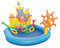 Avilia Aufblasbarer Pool in Form eines Schiffes mit Fischen und Zubehör 140 x 130 x 104 cm – Ideal für Spaß Kinder im Garten oder im Freien Dank der Spiele mit Rudern und Angelrute – langlebig und 84