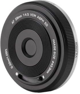 VILTROX 28mm F4.5 Kameraobjektiv für Sony E-Mount Vollformat Autofokus Feste Blende Ultra Schlank Objektiv
