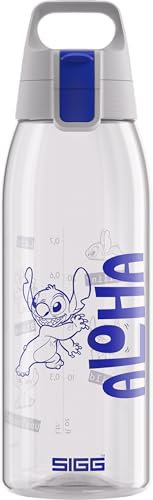 SIGG - Tritan Trinkflasche - Total Color ONE Disney Lilo & Stitch - Für Kohlensäurehaltige Getränke Geeignet - Spülmaschinenfest - Auslaufsicher - Leicht - BPA-frei - Transparent - 1L