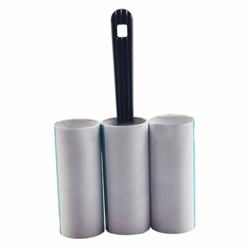 Lint Rollers – 3 Pack with Handle and 2 Refills – Self-Adhesive Roller for Removing Lint, Dust, Pet Hair, and Fluff – Travel & Home Use