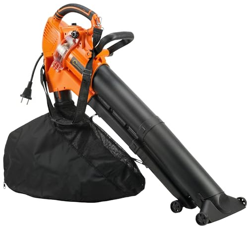 Outsunny Aspirateur-Souffleur de Feuilles Filaire 3000W 3-en-1 Broyage