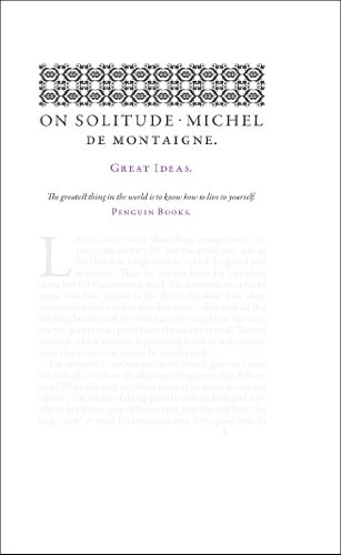Great Ideas On Solitude (Penguin Great Ideas)