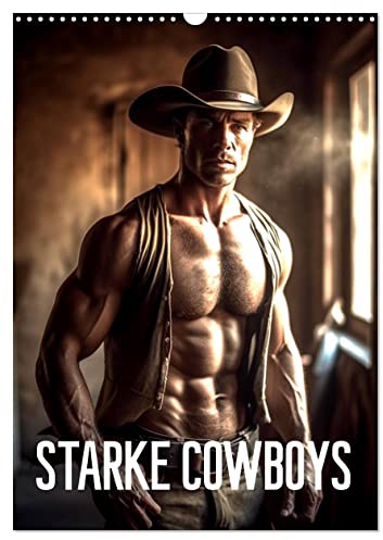 Starke Cowboys (Wandkalender 2026 DIN A3 hoch), CALVENDO Monatskalender: Cowboys - Starke Männer (CALVENDO Menschen)