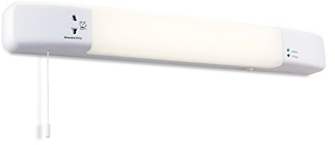 Firstlight Slim Line Switched LED Shaver Light, 8 W, White