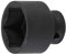 Llaves de vaso impacto hexagonal | entrada 12,5 mm (1/2) | 34 mm