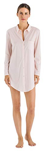 Hanro Damen Cotton Deluxe Nachthemd 1/1 Arm 90 cm Nachthemd, per Pack Rosa (Crystal pink 071334), 50 (Herstellergröße: XL)
