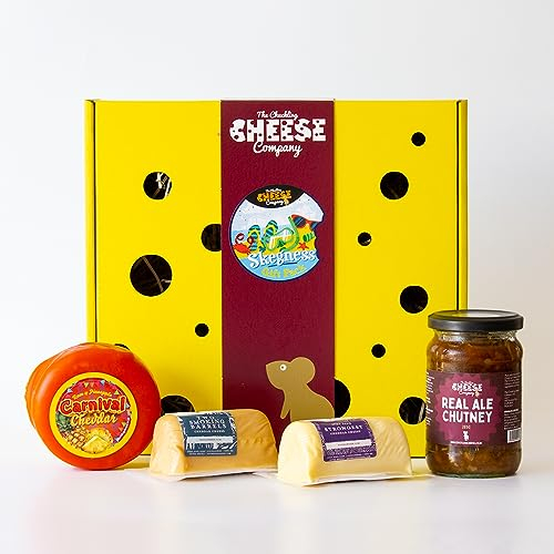 Skegness Cheese Gift Box. Grab A Taste Of The Seaside With The Delicious Cheese Selection, Perfect Unusual Gifts For Seaside Lovers. The Chuckling Cheese Company.