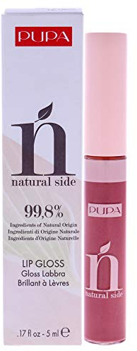 Pupa Milano Côté Naturel Gloss à Lèvres 005 Bright Rose pour Femme 0,17 oz 1 Unité