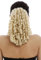 WIG ME UP - N900A+2-V-613 Ponytail Hairpiece Extensions elaborate baroque ringlets corkscrew curls voluminous bright platinum blond 12inch