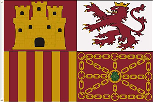 BANDERA ESTANDARTE DE ESPAÑA. TORROTITO DE ESPAÑA. CALIDAD RASO PREMIUM 120 GR. TAMAÑO GRANDE 150X90