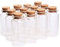jadeseal 18 Stück 10ml Mini Glasflaschen Probe Gläser mit Korken, 10ml Leere Probe Glasflasche Gläser,Mini Fläschchen mit Korken für DIY Dekoration, Düfte