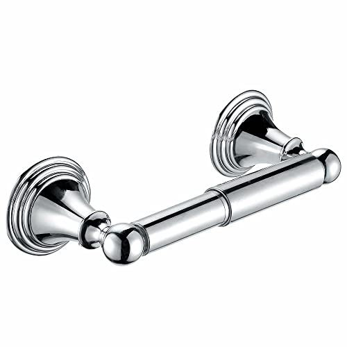 Traditional Round Toilet Paper Roll Holder Chrome WC Bathroom Cloakroom