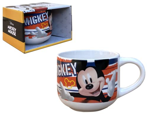 Tasse en céramique, Mickey Mouse, Disney, Mickey Mouse, Large Jumbo, 380 ml, en boîte