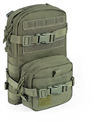 CLTAC Taktischer kleiner MOLLE-Trinkrucksack, Outdoor-Wasserblase, Tragetasche mit IFAK Med Tasche für Weste, Rucksack
