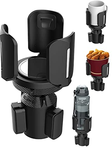 Cup Holder Expander for Car, Car Drink Cup Holder Expander, The Stable and Malleable Bottom & Arms are Compatible with Most Cups, Drinks, and Cars…