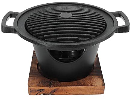 QANYEGN Parrilla para Barbacoa Sin Humo, Parrilla Interior Sin Humo, Parrilla para Barbacoa, Parrilla Pequeña para Una EMPLEADOS, Ideala para Uso Doméstico Y Al Aire Libre.