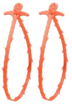 2x Drain Snake,Hair Clog Remover Sink Unblocker Snake,Reusable Shower Drain Unblocker Tool,Drain Snake for Shower,Kitchen,Sink,Bathroom (Orange)