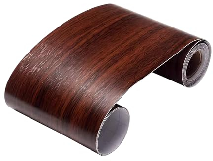 YXHZVON Wandpapier Bordüre Selbstklebend Wandbelag, 10 x 500 cm Selbstklebende Marmor Folie Bordüre Aufkleber für Küche Badezimmer Wohnzimmer(Walnusskorn Textur)