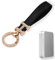 Aotoyou Schlüsselanhänger Kurz Leder Schlüsselbund Glitzer Handschlaufe Schlüsselband Keychain (Orange)