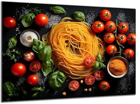 Munera Design - Bild 40x60 - Nudeln Tomate - Wand-Bilder Küche Ess-Zimmer