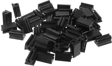 OSALADI 50 Stück Rechteckige Stuhlbeinkappen Stuhlfüße Aus Kunststoff Stuhlbein-bodenschoner Rechteckig Stuhlkufen-bodenschoner Stuhlbeinspitzenkappen Stühle rutschfest Barhocker Plastik