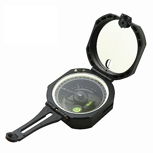 SIUKE Multifunktionaler Kompass, hochpräziser geologischer Kompass, Überlebens-Orientierungslaufkompass, wasserdichter Gmeter-Neigungsmesser für Camping, Wandern, Abenteuer, taktisches Training
