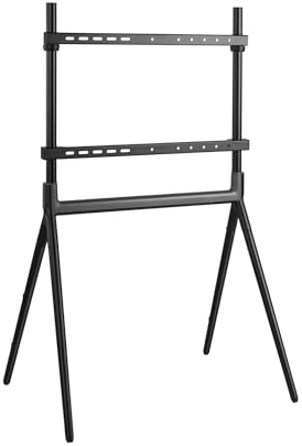 pro.tec TV Ständer Vega Fernseher Halterung max. 70 Zoll TV Halterung max. VESA 600 x 400 Fernsehständer 136,5 x 83 x 60 cm TV-Standfuß Metall Schwarz