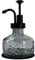 Birugen Vintage Soap Dispenser for Bathroom,Glass Kitchen Soap Dispenser with Pump,Farmhouse Soap Dispenser Antique,Cute Small Liquid Hand Soap Dispenser,Rustic Decorative Dish Soap Dispenser (Gray)