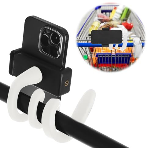 Handyhalterung Schreibtisch Schwanenhals Handyhalterung Flexibel Smartphone Handyhalterung Bett Langer Arm In Mehreren Winkeln Verstellbar für Kinderwagen Schreibtisch Lenker Laufband(Weiß)