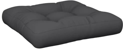 vidaXL Palettenkissen, Palettenpolster für Europaletten, Palettensofa Kissen Indoor Outdoor, Palettenauflage Sitzkissen, Schwarz Stoff