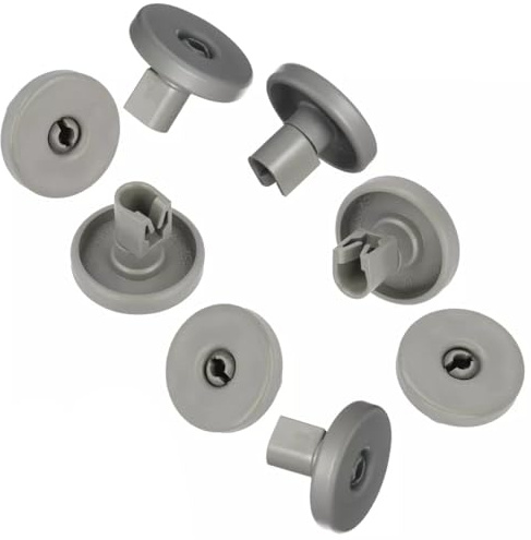 Aspares For Dishwasher Lower Basket Wheels Grey Suitable With Electrolux 50268728008 50278102004 (Pack Of 8)