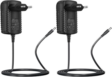 Security-01 Paquete de 2 Adaptador de Fuente de alimentación de CA a CC 5 V 1 A, Conector de 5,5 mm x 2,1 mm