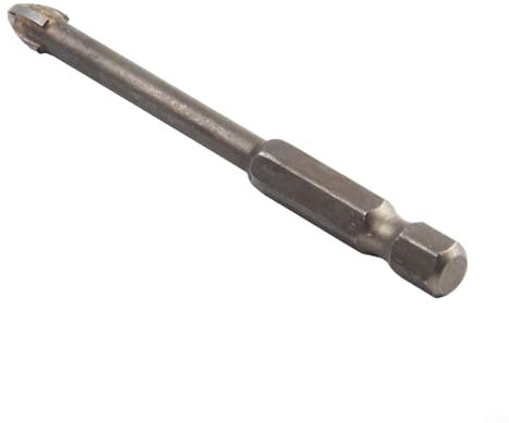 Effizientes Dreieck-Bohrer-Set zum Bohren von Glas und Beton, 345681012 mm, Kreuz-Sechskant-Design (6 mm)