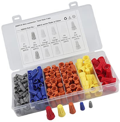 Hemobllo Elektrisch Isoliertes Crimp Anschlussstecker 200 Stück Vielfältiges Steckverbinder Sortiment Mit Kabelschuhen Farbcodierte Montage Für Haus Kfz