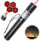 LETEAPII Rotlicht-Taschenlampe, Langstrecken-USB-wiederaufladbarer taktischer Strahl mit Sternkappe, verstellbarer Effekt für Outdoor-Reisen, Präsentationen, TV/LED/LCD-Bildschirme und