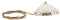 Yardwe Puppenhaus-deckenlampe Gefälschter Kronleuchter Miniaturmöbel Puppenhaus Lichtmodell Puppenhaus Stehlampe Kronleuchterschmuck Puppenhaus-beleuchtungsset Mini-hängeleuchten Plastik