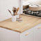 AJJHUUKI Accesorios de mesa, encimeras de cocina, 80 x 63,5 x 2,7 cm, madera maciza de roble, rectangular