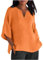 Oferta Flash Camisetas Rockeras Manga Larga Blusas De Moda Verano Y Mujer Naranjas Camiseta Grande Blusa Flamenca Volantes Ropa para Long Sleeve Top Women Camisa Botones Corta Oversize Jersey