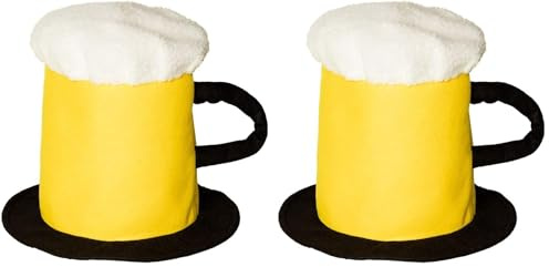 Boland 98996 - Hut Bierkrug, Plüsch-Mütze, mit Henkel, Volksfest, Kostüm, Karneval, Themenparty, Mottoparty, JGA