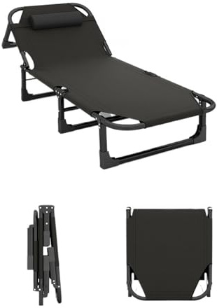 Cenz-888 Tragbares Bett Einzel-Zustellbett, einfaches Nickerchenbett im Büro, multifunktionales for Erwachsene, tragbarer Liegestuhl for Camping