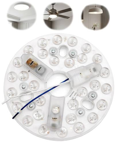 ZestEcho Kit Repuesto Ventilador Techo LED 15W 5,3 3 Temperaturas