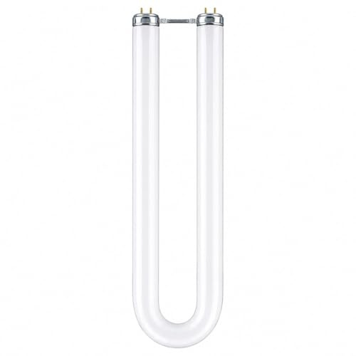 NCC-Licht Leuchtstofflampe U-Form T8 58W/840 2G13 neutralweiß 4000K | Leuchtstoffröhre T8 aus Glas, sachliches Licht für Wohn- und Arbeitsbereiche