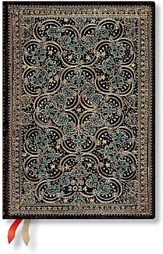 Paperblanks Flexi 12-Monatskalender 2024 Restauration, Horizontal - Midi (175 x 125), Deutsch