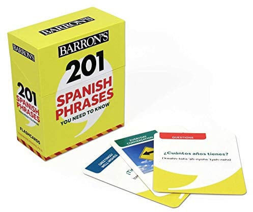 201 Spanish Phrases You Need to Know Flashcards (Barron's Foreign Language Guides)