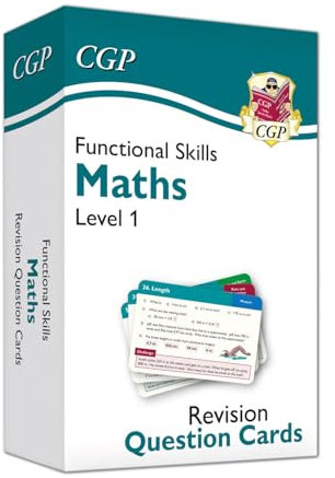 Functional Skills Maths Revision Question Cards - Level 1 (CGP Functional Skills)
