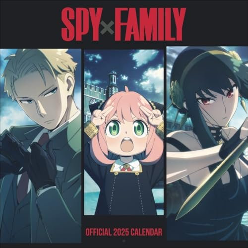 Spy x Family Broschurkalender 2025: Perfekt für Fans der Anime-Spionage-Komödie über Loid Forger & seine Familie. Manga-Kalender mit 12 Action-Szenen im Format 30,5 x 30,5 cm